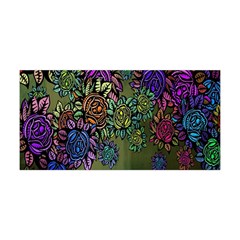 Grunge Rose Background Pattern Yoga Headband