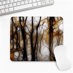 Fall Forest Artistic Background Large Mousepads by Nexatart