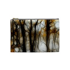 Fall Forest Artistic Background Cosmetic Bag (medium)  by Nexatart