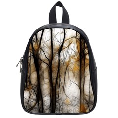 Fall Forest Artistic Background School Bags (small)  by Nexatart