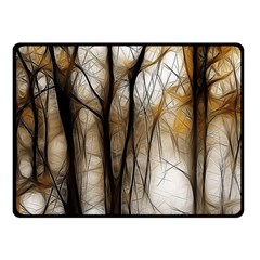 Fall Forest Artistic Background Fleece Blanket (small) by Nexatart