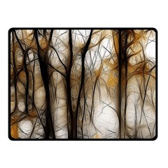 Fall Forest Artistic Background Double Sided Fleece Blanket (small)  by Nexatart