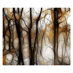 Fall Forest Artistic Background Double Sided Flano Blanket (small)  by Nexatart