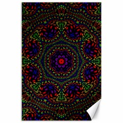 Rainbow Kaleidoscope Canvas 24  X 36  by Nexatart