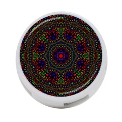 Rainbow Kaleidoscope 4-port Usb Hub (one Side) by Nexatart