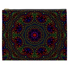 Rainbow Kaleidoscope Cosmetic Bag (xxxl)  by Nexatart