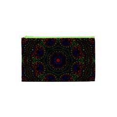 Rainbow Kaleidoscope Cosmetic Bag (xs) by Nexatart