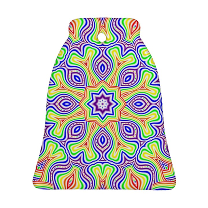 Rainbow Kaleidoscope Ornament (Bell)