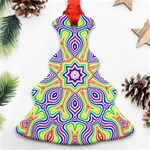 Rainbow Kaleidoscope Christmas Tree Ornament (Two Sides) Back