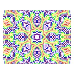 Rainbow Kaleidoscope Double Sided Flano Blanket (large)  by Nexatart