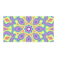 Rainbow Kaleidoscope Satin Wrap by Nexatart