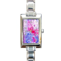 Glitter Pattern Background Rectangle Italian Charm Watch by Nexatart