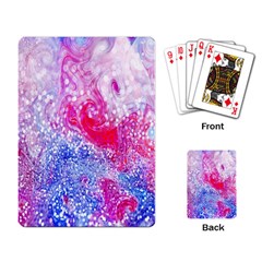 Glitter Pattern Background Playing Card by Nexatart