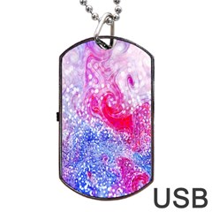 Glitter Pattern Background Dog Tag Usb Flash (two Sides) by Nexatart