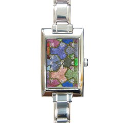 Background With Color Kindergarten Tiles Rectangle Italian Charm Watch by Nexatart