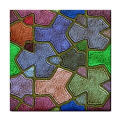 Background With Color Kindergarten Tiles Tile Coasters by Nexatart