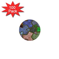 Background With Color Kindergarten Tiles 1  Mini Buttons (100 Pack)  by Nexatart