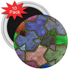 Background With Color Kindergarten Tiles 3  Magnets (10 Pack)  by Nexatart