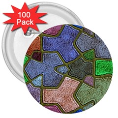 Background With Color Kindergarten Tiles 3  Buttons (100 Pack)  by Nexatart