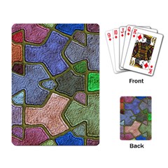 Background With Color Kindergarten Tiles Playing Card by Nexatart