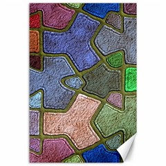 Background With Color Kindergarten Tiles Canvas 24  X 36  by Nexatart