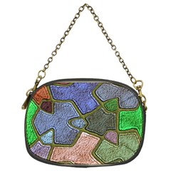 Background With Color Kindergarten Tiles Chain Purses (one Side)  by Nexatart