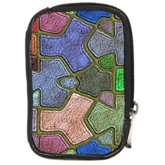 Background With Color Kindergarten Tiles Compact Camera Cases by Nexatart