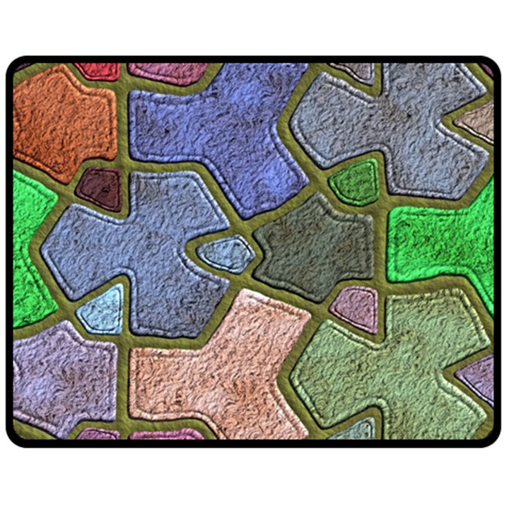 Background With Color Kindergarten Tiles Fleece Blanket (Medium) 