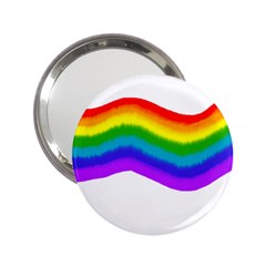 Watercolour Rainbow Colours 2 25  Handbag Mirrors by Nexatart