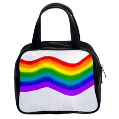 Watercolour Rainbow Colours Classic Handbags (2 Sides) by Nexatart