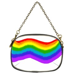 Watercolour Rainbow Colours Chain Purses (one Side)  by Nexatart