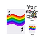 Watercolour Rainbow Colours Playing Cards 54 (Mini)  Front - Spade2