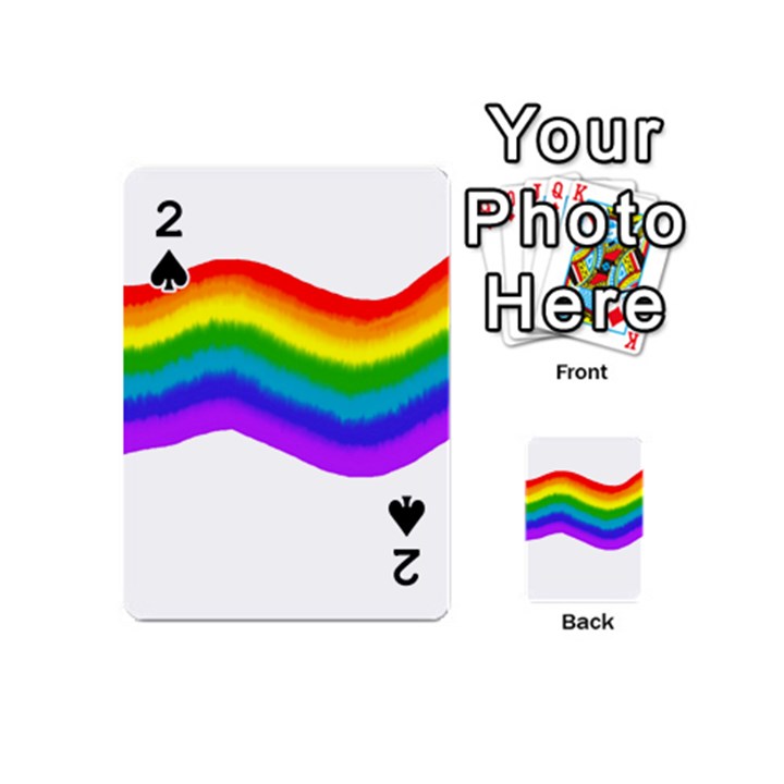 Watercolour Rainbow Colours Playing Cards 54 (Mini) 