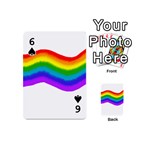 Watercolour Rainbow Colours Playing Cards 54 (Mini)  Front - Spade6