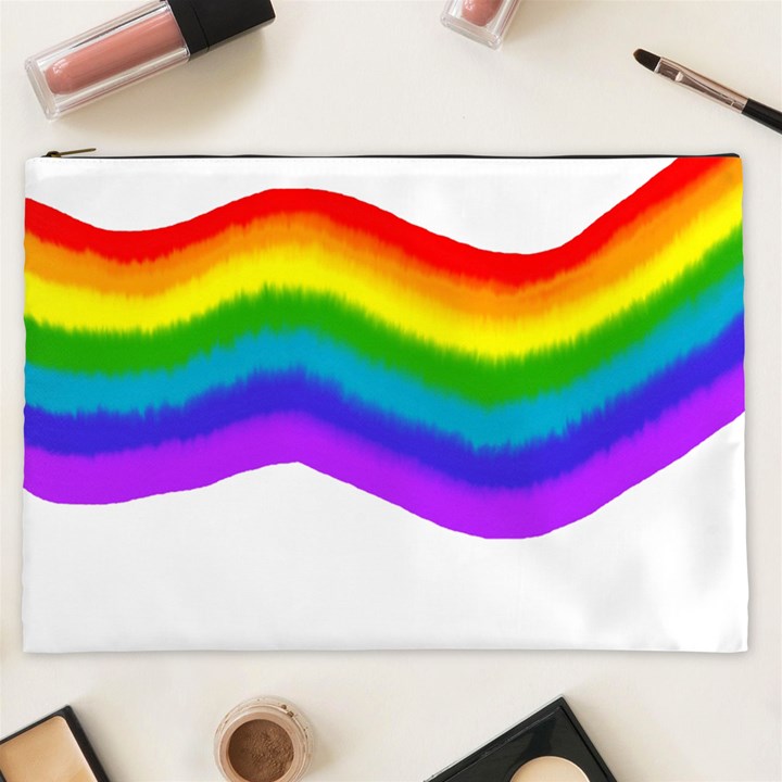 Watercolour Rainbow Colours Cosmetic Bag (XXL) 