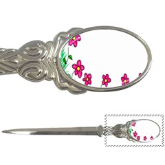 Floral Doodle Flower Border Cartoon Letter Openers by Nexatart