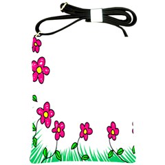 Floral Doodle Flower Border Cartoon Shoulder Sling Bags