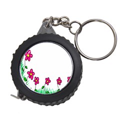 Floral Doodle Flower Border Cartoon Measuring Tapes