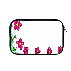 Floral Doodle Flower Border Cartoon Apple MacBook Pro 13  Zipper Case