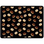 Donuts pattern Double Sided Fleece Blanket (Large)  80 x60  Blanket Front