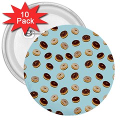 Donuts Pattern 3  Buttons (10 Pack)  by Valentinaart