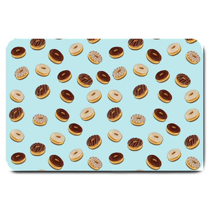 Donuts pattern Large Doormat 