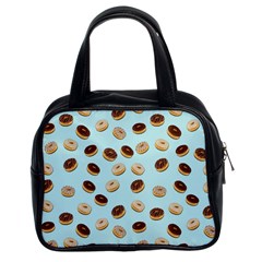 Donuts Pattern Classic Handbags (2 Sides) by Valentinaart