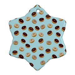 Donuts Pattern Snowflake Ornament (two Sides)