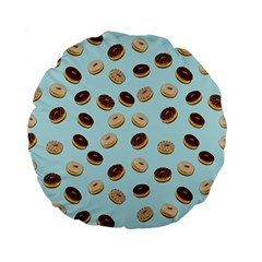 Donuts Pattern Standard 15  Premium Round Cushions by Valentinaart