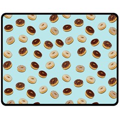 Donuts Pattern Double Sided Fleece Blanket (medium)  by Valentinaart