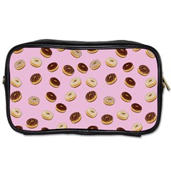 Donuts Pattern Toiletries Bags by Valentinaart