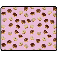 Donuts Pattern Fleece Blanket (medium)  by Valentinaart