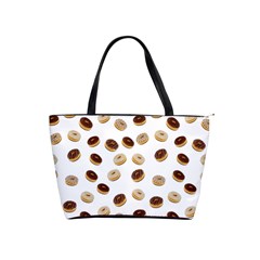 Donuts Pattern Shoulder Handbags by Valentinaart