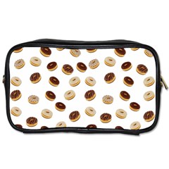 Donuts Pattern Toiletries Bags by Valentinaart